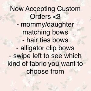 Nylon headband bows